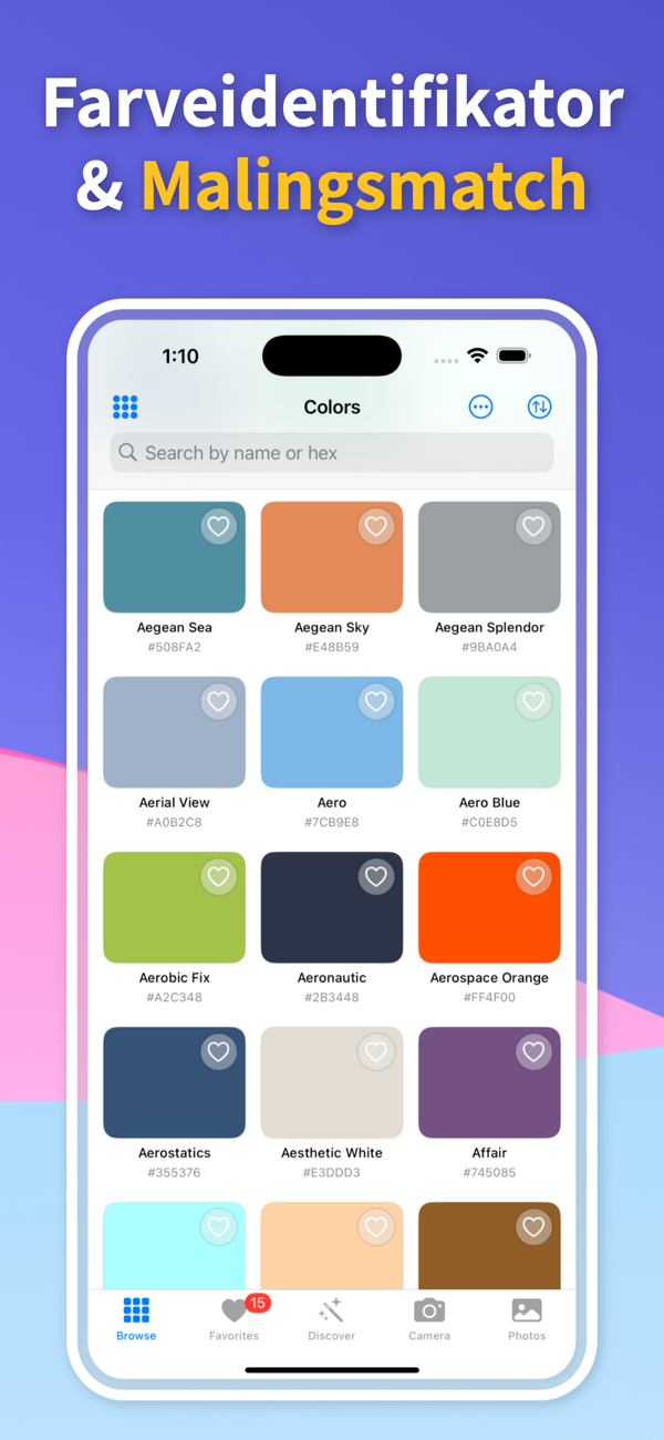 Color Identifier App Interface