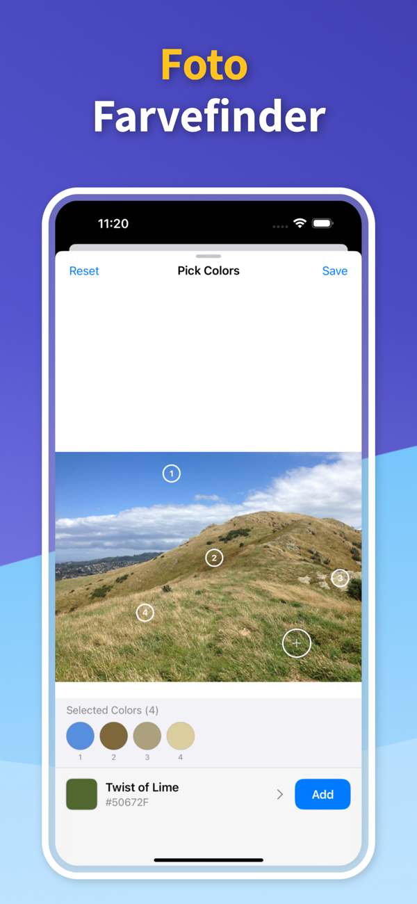 Saved Color Palettes