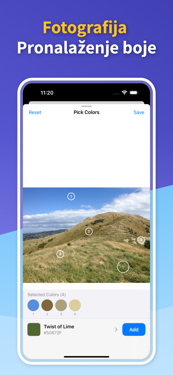 Saved Color Palettes