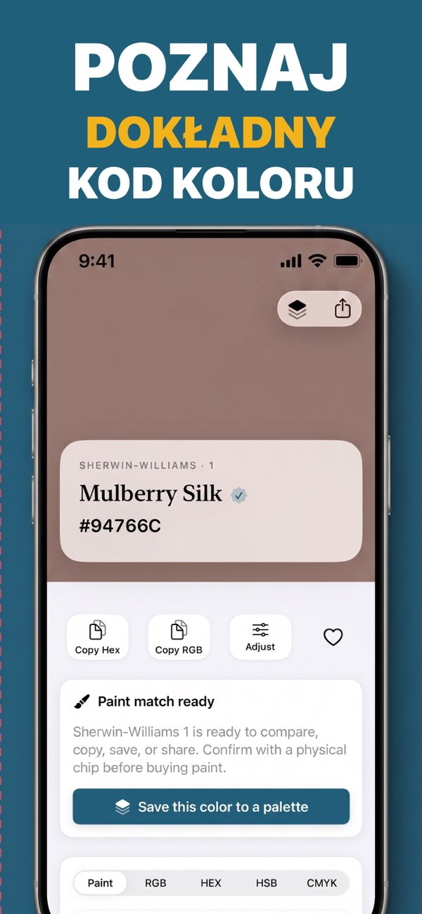 Saved Color Palettes